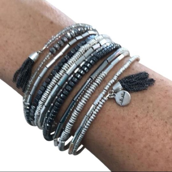 Stella & Dot - Celine Wrap Bracelet - Silver - Picture 3 of 4